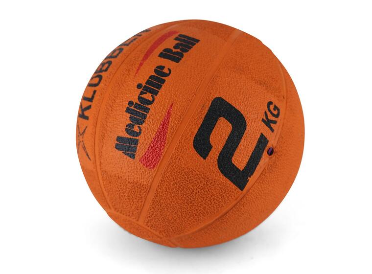 Medisinball Klubben 2 kg ø 19 cm | Gummiball med godt grep 
