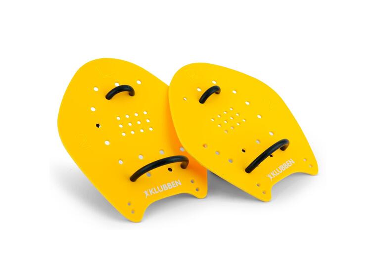 Club Power Paddles | Str. M | Gul Sterke svømmere / Mosjonister 