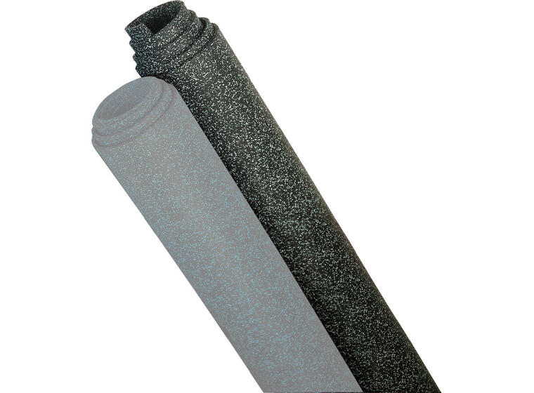 Gulvbelegg Everroll 10 mm svart/grå 10 x 1,25 m (12,5 kvm) 