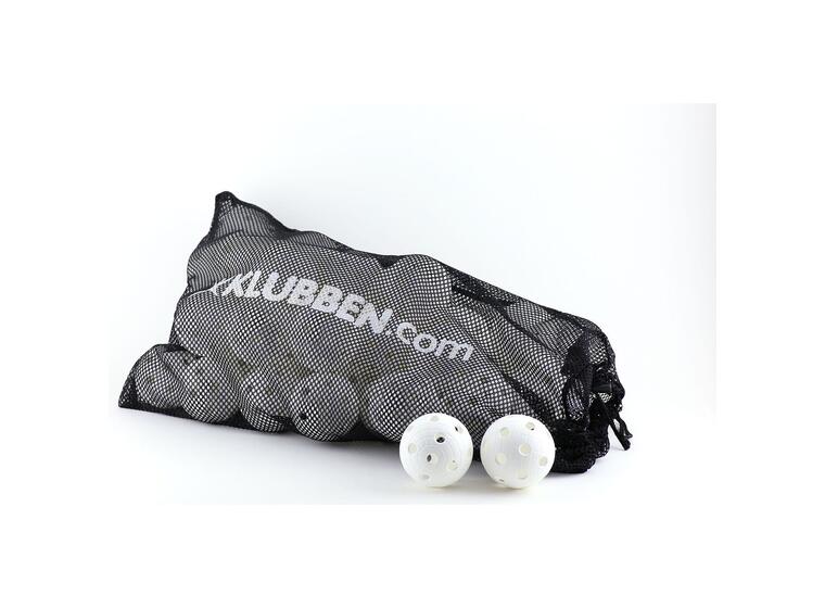 Innebandyballer Crater Unihoc | Hvit 50 matchballer i nettingbag 