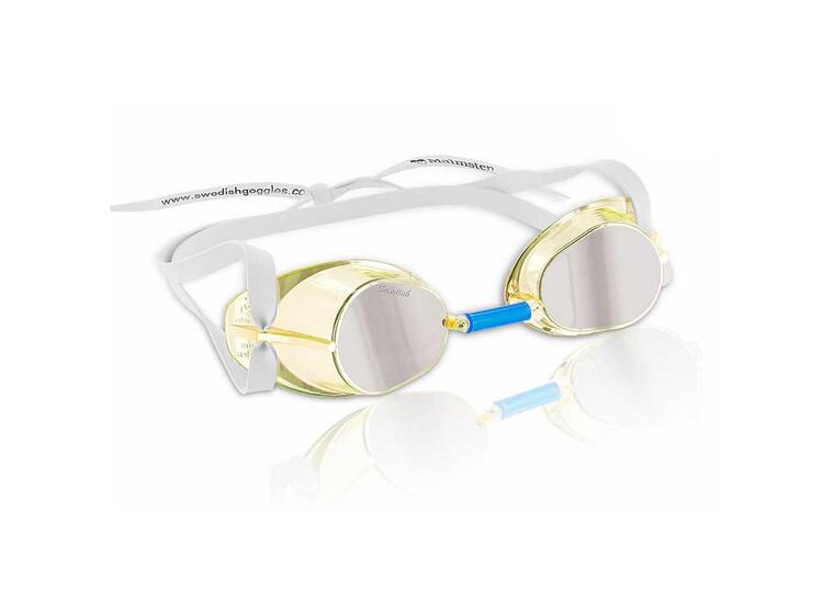 Monterbar Svømmebrille Jewel Citrine (Lyse gul) - Speilglass 
