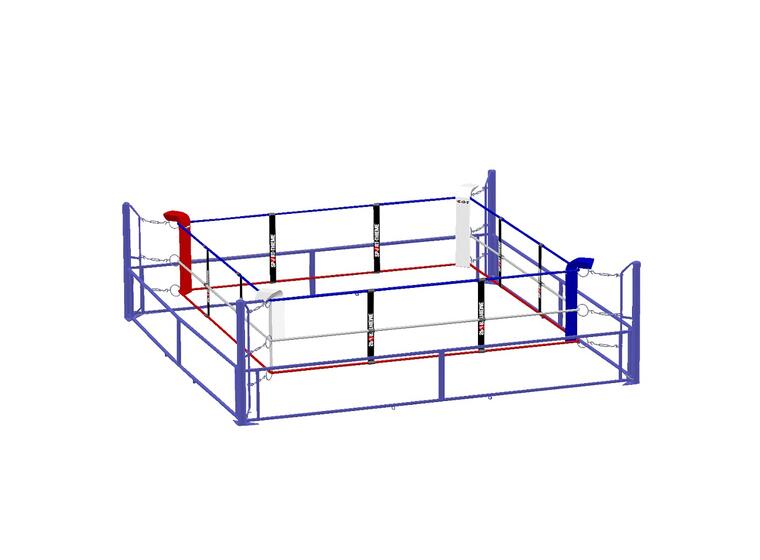 Boksering, sammenleggbar 6x6 m For Idrettshaller | Treningssenter 