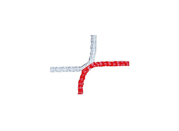 Nett 7'er fotballmål 5x2 m 100/100 | 4 mm | M120 | hvit/rød 