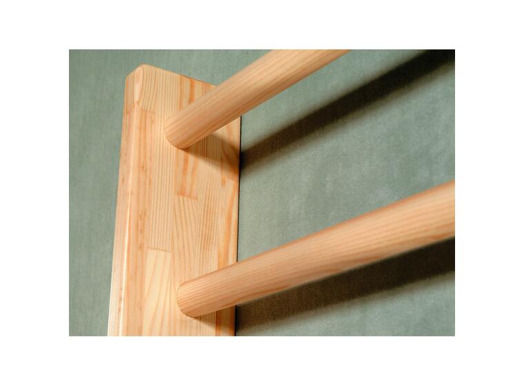 Ribbevegg med pull-up stang 210 cm 1 seksjon | Avstand 25,2 cm | Ask 