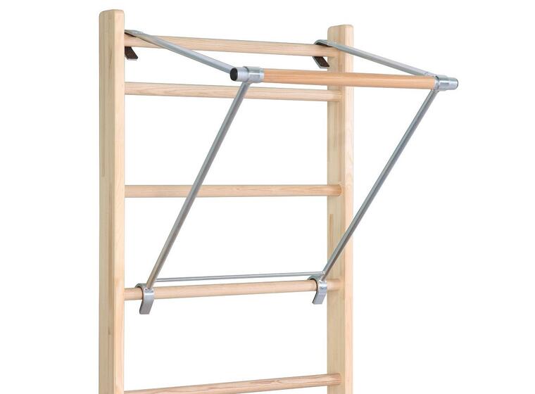 Ribbevegg med pull-up stang 210 cm 1 seksjon | Avstand 25,2 cm | Ask 
