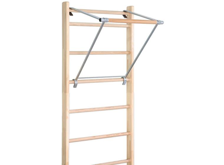 Ribbevegg med pull-up stang 210 cm 1 seksjon | Avstand 25,2 cm | Ask 