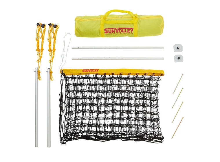 Sandvolleyball-sett SunVolley LC600 Nett 6 m | Stolper | Bag 
