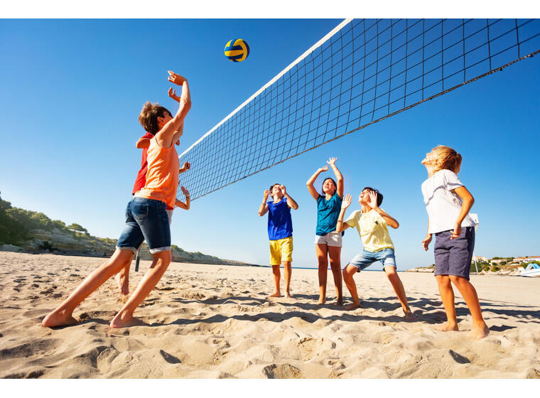 Sandvolleyball-sett SunVolley LC600 Nett 6 m | Stolper | Bag 
