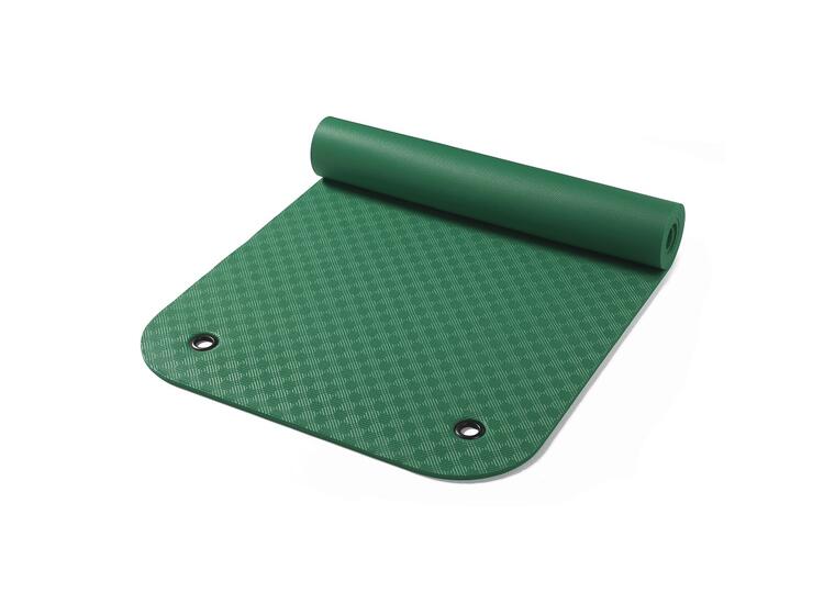 Treningsmatte Komfort med hull Grønn 180 x 65 x 0,8 cm 