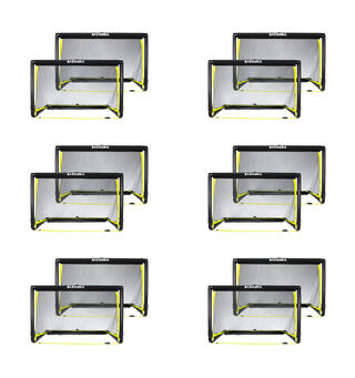 BazookaGoal | 120X75 cm | 12 stk Fotballmål for småbanespill - Bazookamål