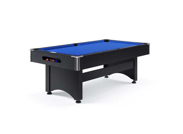 Biljardbord Galant Black Edition 8 fot Blå biljardduk | Spillefelt 224x112 cm 