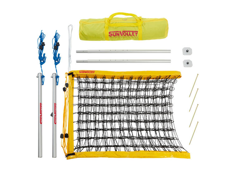 Sandvolleyball-sett SunVolley Standard Nett 9,5 m | Stolper | Bag 