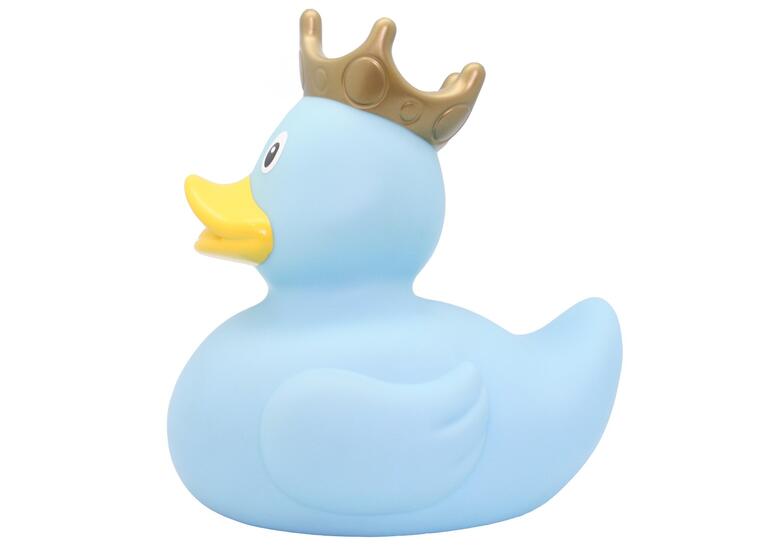 Badeand Stor | 23 cm | blå Ekstra stor badeand med krone 