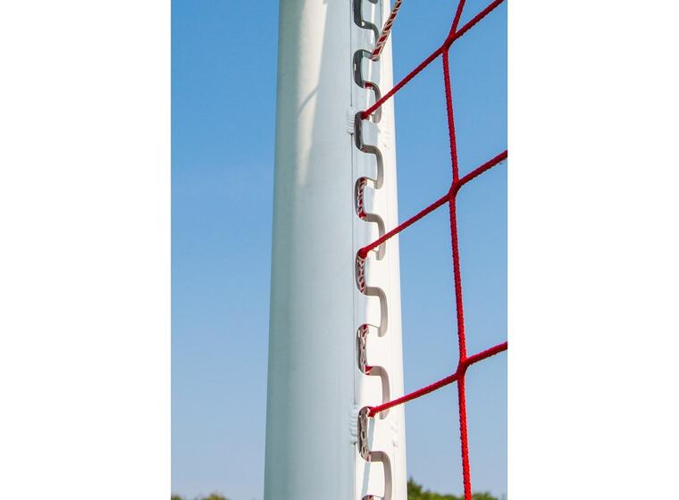 Fotballmål 11er | 7,32 x 2,44 m Oval profil  | Bakkehylse | Hvitt 