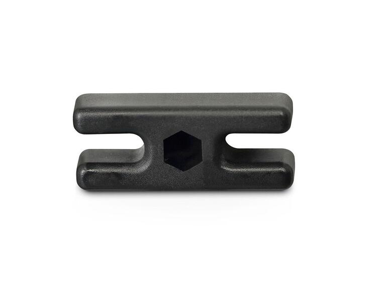 Nettkrok plast | 10 stk 26x10x4 mm | Svart 