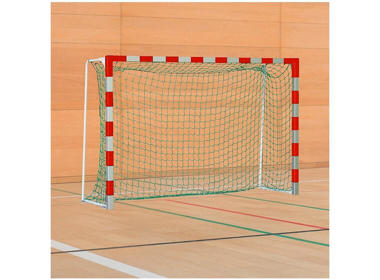 Håndballmål 3x2m | IHF-godkjent Rød/Sølv | Faste nettbøyler 