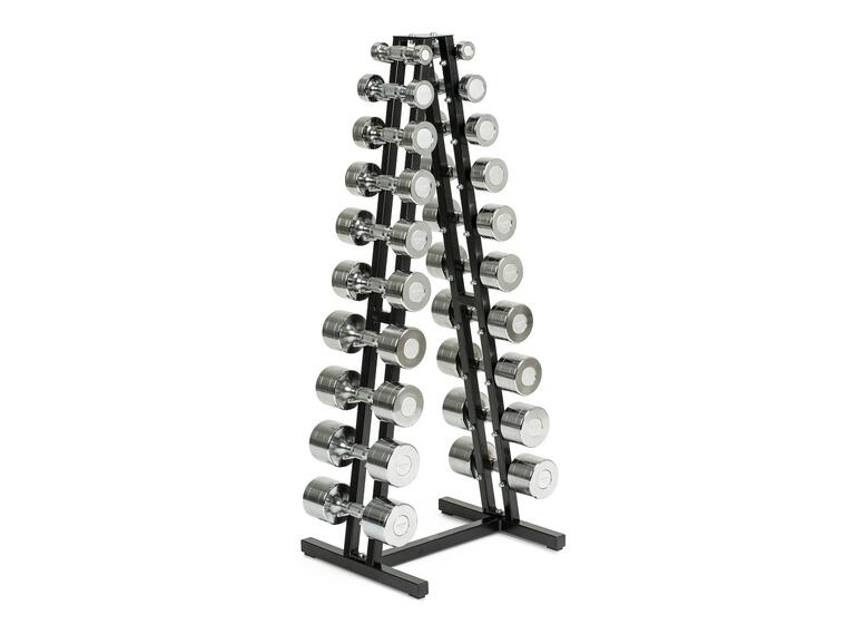 Manualsett Chrome 1-10 kg Stativ og 10 par manualer 