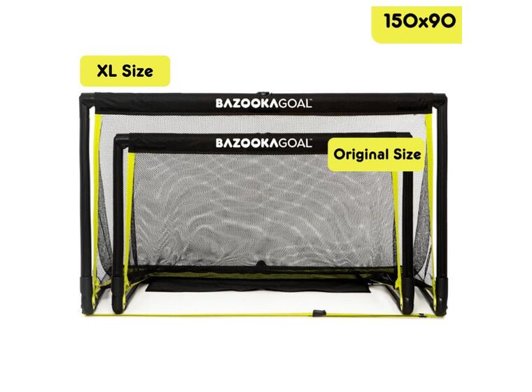 BazookaGoal XL | 150X90 cm 3v3 Fotballmål - Sammenleggbart minimål 