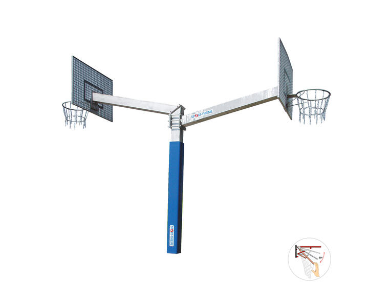 Basketballstativ Fair Play Duo 2.0 120x90 cm | To høyder | Dunkeringer 