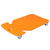 Rullebrett Pedalo Safety Oransje 60x35x8cm | Barnehage og skole 