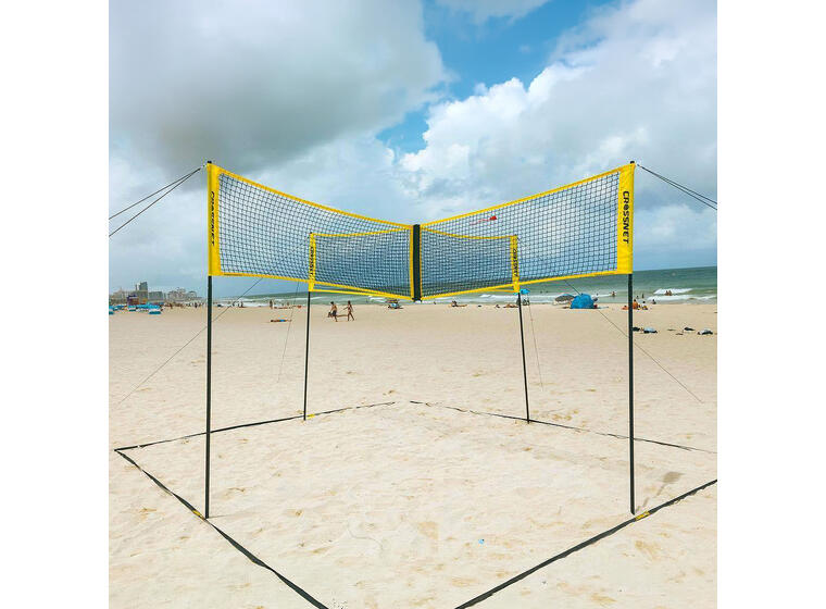 Sandvolleyball-sett Crossnet Four Square Kryssnett | Stolper | Banemarkering 