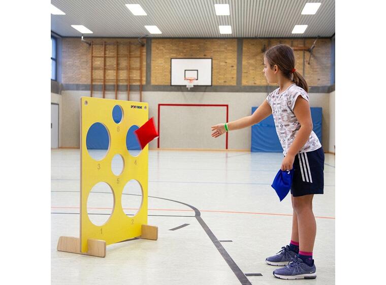 Målvegg med erteposer Kastespill med poeng 
