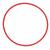 Rokkering Hula Hoop 65 cm Rød Ekstra solid rokkering uten skjøt 