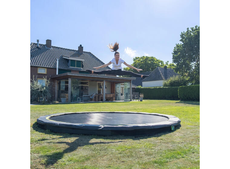 EXIT Silhouette Sports Bakketrampoline 244 cm | Svart | Uten sikkerhetsnett 