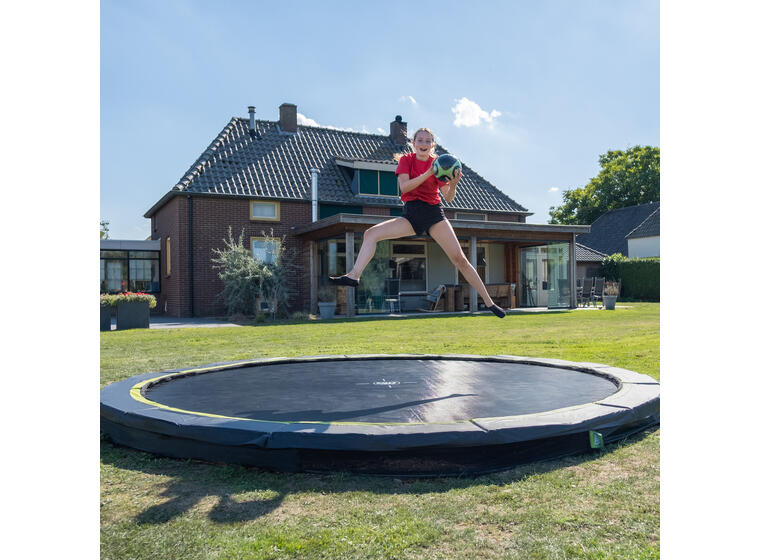 EXIT Silhouette Sports Bakketrampoline 244 cm | Svart | Uten sikkerhetsnett 