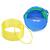 Gymnastikkringer Pvc 70 cm | Gul 70 cm | 10 stk med oppbevaringsbag 