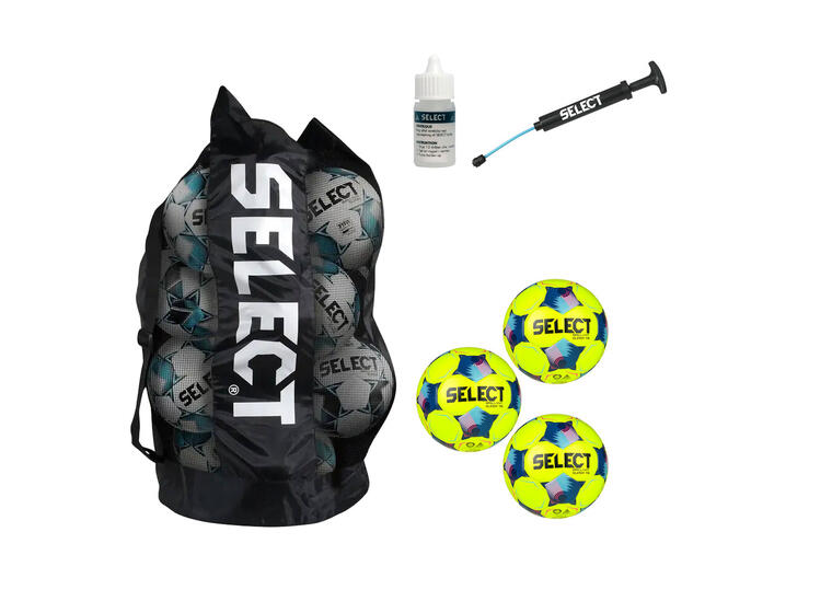 Fotballpakke ELITE fra Select 10 baller| bag | pumpe| ventilolje 