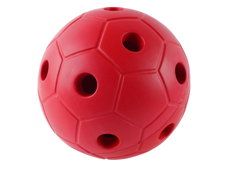 Klokkeball i skum 22 cm rød Bjelleball for svaksynte 