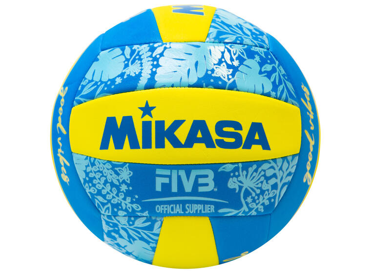 Sandvolleyball Mikasa Good Vibes Blå/Gul | Beachvolley | Trening og lek 