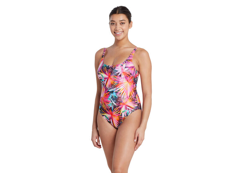 Savannah Sleekback Badedrakt 34 Zoggs | Flerfarget | Ecolast 
