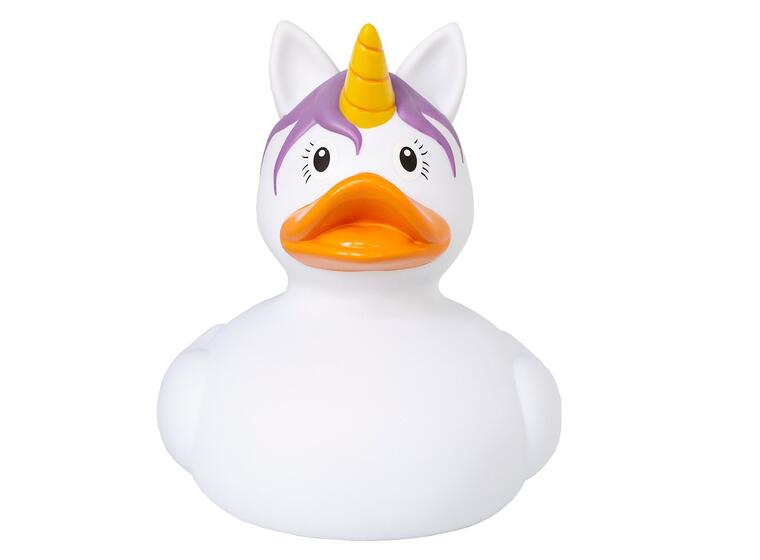 Badeand Stor | 23 cm | hvit Ekstra stor badeand - Enhjørning 