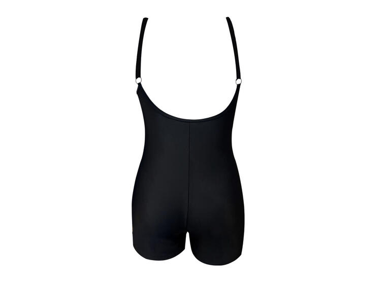New Quebec Retro Cut Badedrakt EU48 Ras | Svart | Spa Back 