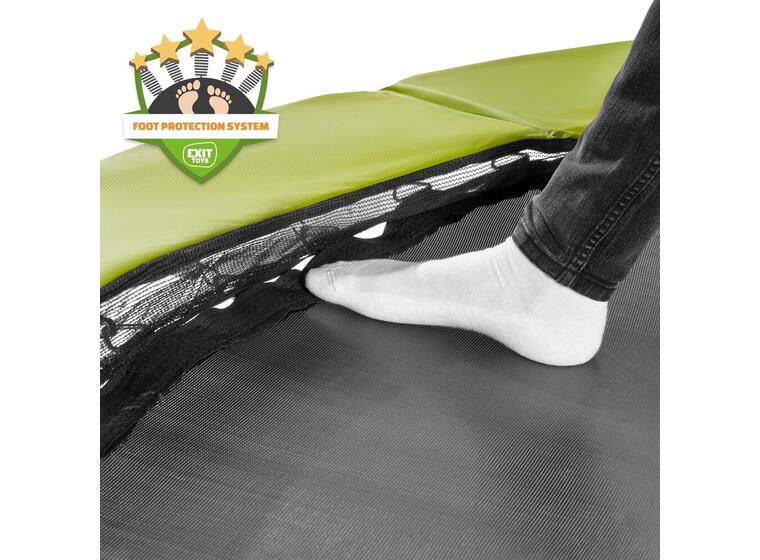 EXIT Silhouette bakketrampoline 183 cm | Lime | Inkl. sikkerhetsnett 