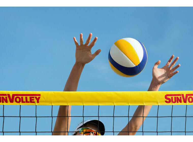 Sandvolleyballnett SunVolley Standard 8,5 m | 4-punkts oppheng 