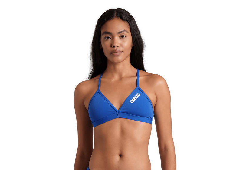Solid Tie Back Bikini Topp 40 Arena | Blå | MaxLife ECO 