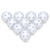Innebandyballer Crater Unihoc | Hvit 10 stk | Matchball | IFF 