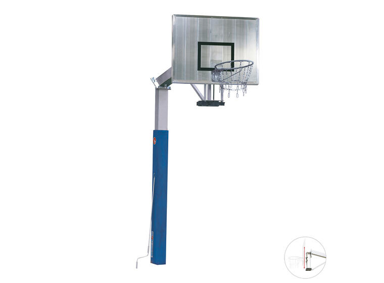 Basketballstativ Fair Play 2.0 120x90 cm | Justerbar | Fast kurv 