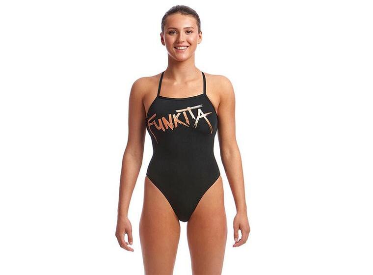 Bronzed Badedrakt EU34 Funkita | Strapped In One Piece 