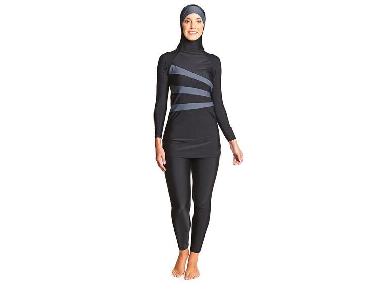 Meelup Modesty Suit Burkini Badedrakt 44 Zoggs | Svart | Elastomax 