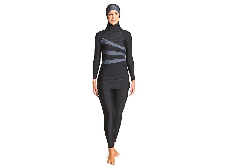 Meelup Modesty Suit Burkini Badedrakt 44 Zoggs | Svart | Elastomax 