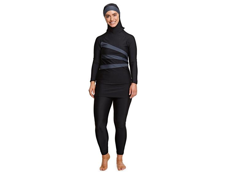 Meelup Modesty Suit Burkini Badedrakt 44 Zoggs | Svart | Elastomax 