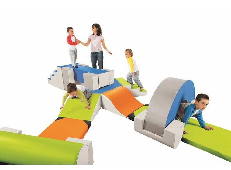 Skummodul | Halvsirkel i skum Diameter 120 cm | Blå 