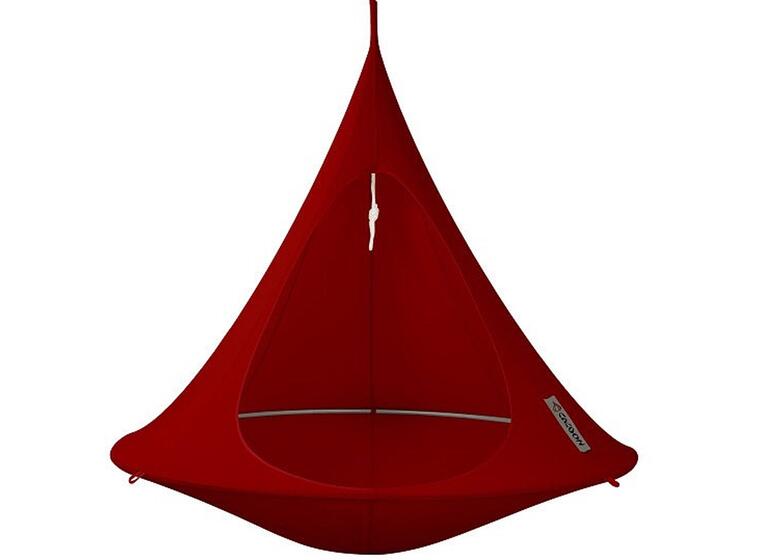 Hengehuske Cocoon - Rød - 150cm Genial hengekøye og gyngestol for alle 