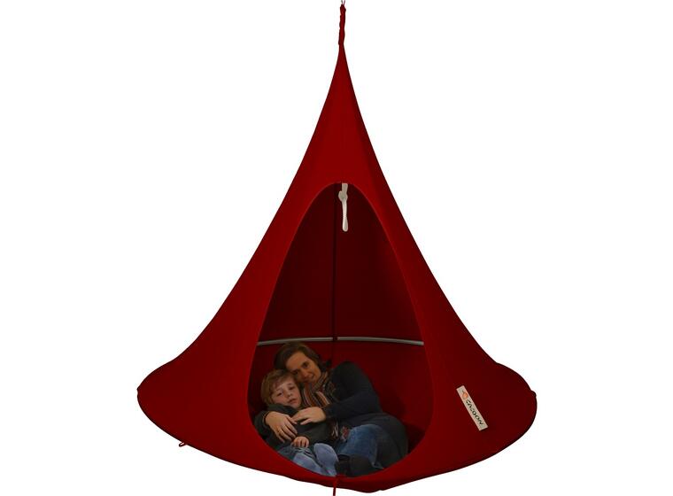 Hengehuske Cocoon - Rød - 150cm Genial hengekøye og gyngestol for alle 