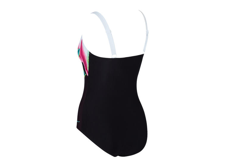 Plantopia Adj. Classicback Badedrakt 34 Zoggs | Svart/Flerfarget | Ecolast 