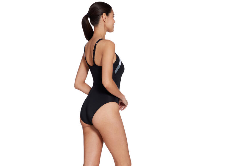 Sydney U-Back Badedrakt EU46 Zoggs | Svart/Hvit | EcoFit 